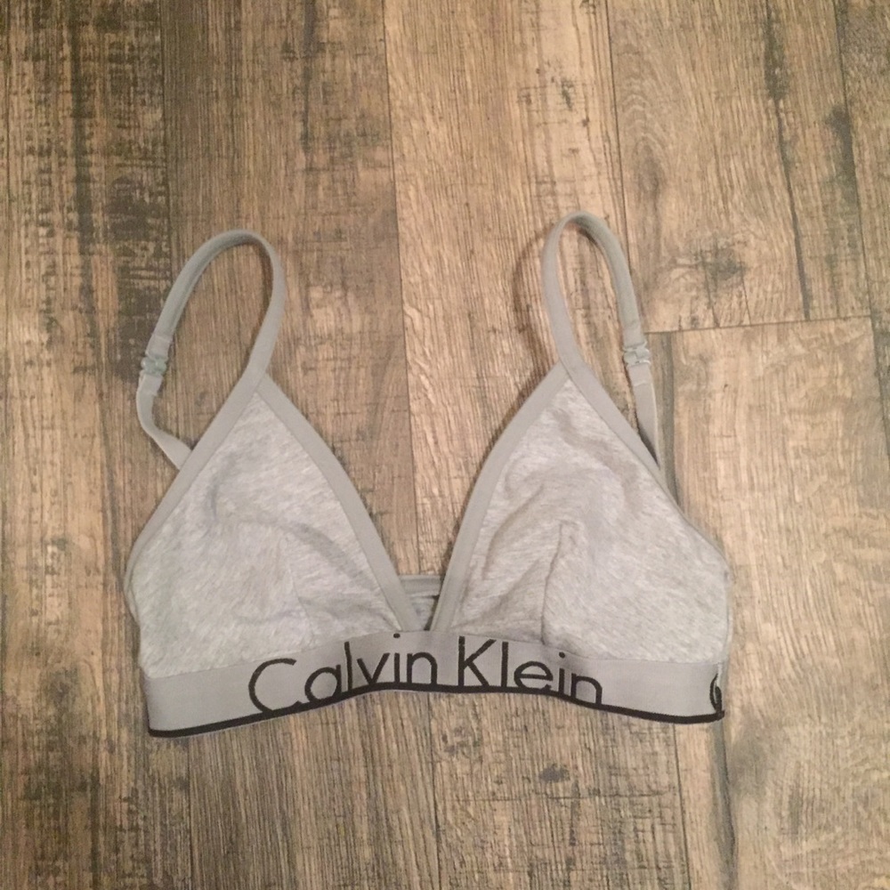 Calvin Klein bralette-gray heather